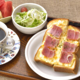 ベーコンタマゴトーストセット